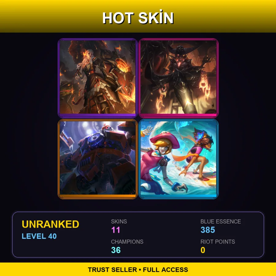 LAN | Lv40 | Unranked | 11 Skin | 36 Champ — Spellthief Lux