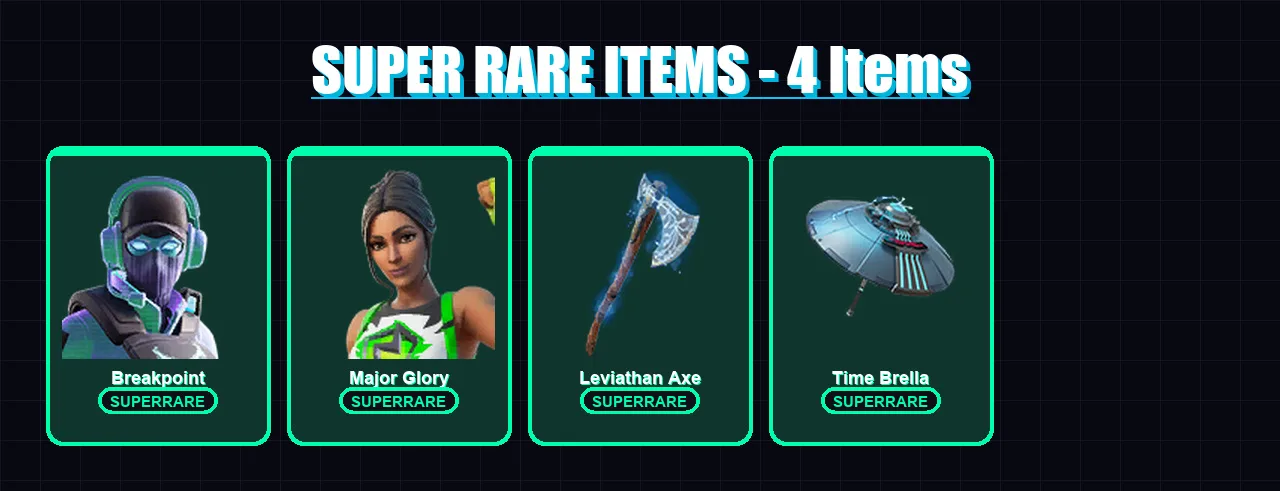 [PC/XBOX/PSN] | Breakpoint | Major Glory | The Foundation | Backlash | Ronin | 109 skin | 104 pickaxe | 72 emote | 57 glider | Lv908