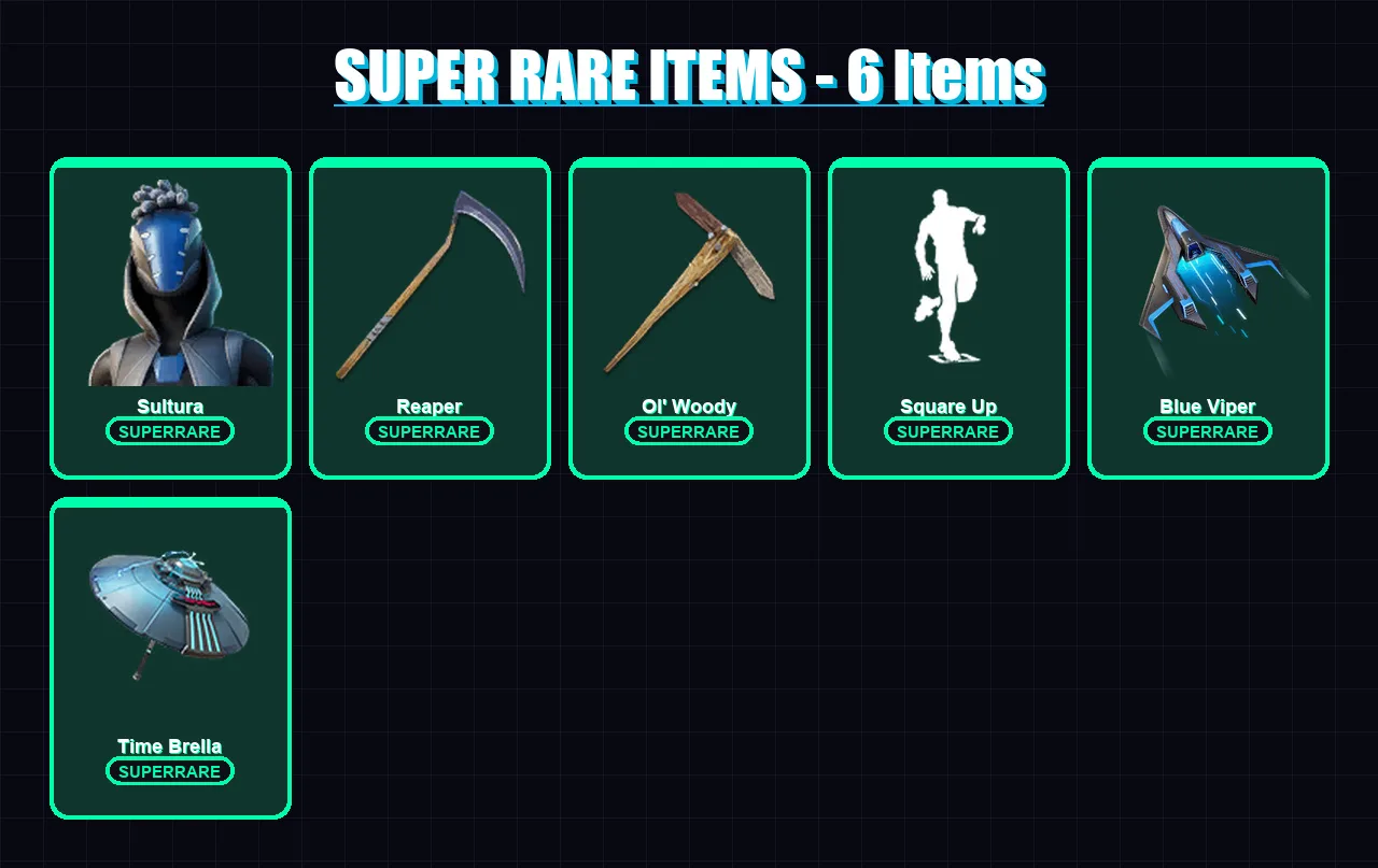 [PC] | Sultura | Valeria | Spire Assassin | Mizuki | Omegarok | 201 skin | 265 pickaxe | 211 emote | 177 glider | Lv2392