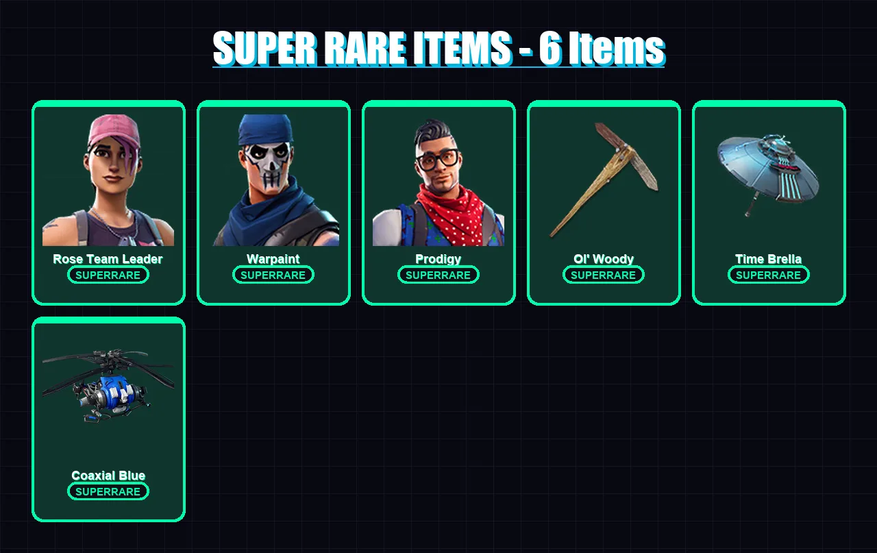 [PS4/PS5/XBOX/PC] | Rose Team Leader | Warpaint | Prodigy | Rox | Deadpool | 30 skin | 48 pickaxe | 55 emote | 49 glider | Lv700 — Fortnite account