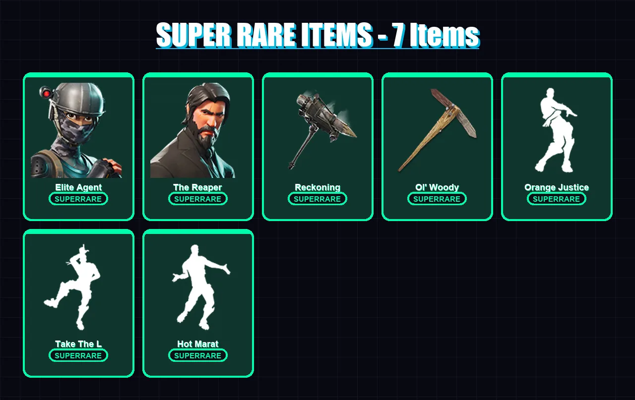 [PC/PSN] | Elite Agent | The Reaper | Dark Voyager | Deadpool | Calamity | 64 skin | 62 pickaxe | 91 emote | 72 glider | Lv967