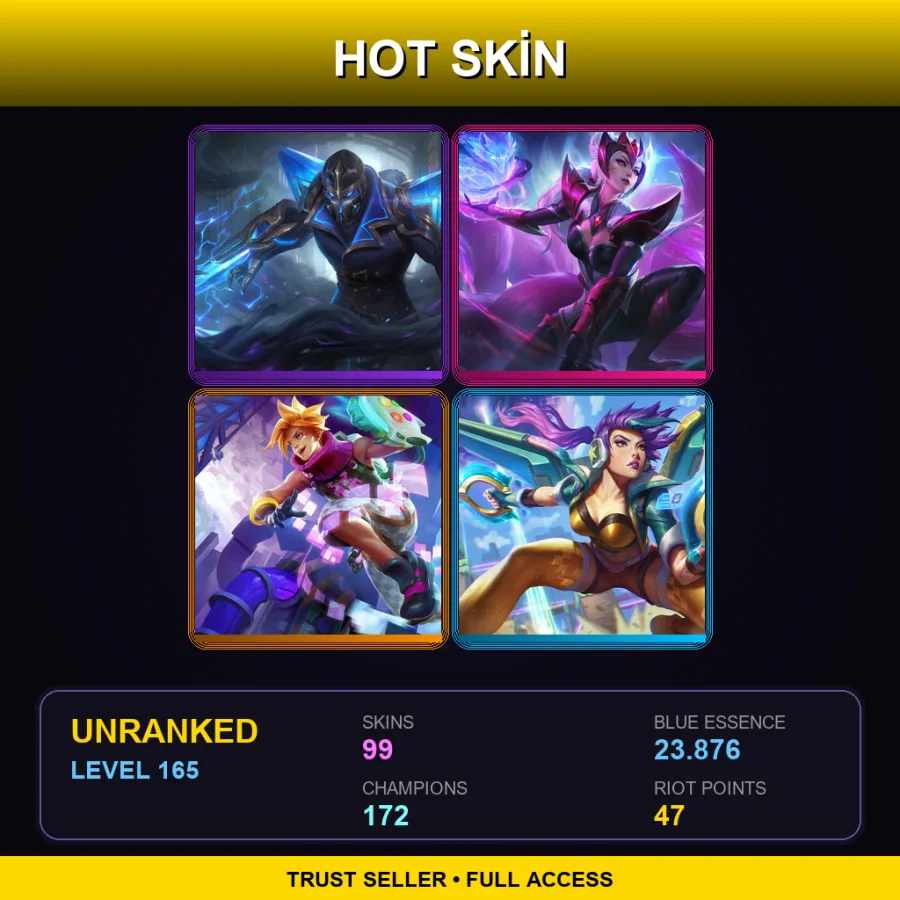 VN | Lv165 | Unranked | 99 Skin | 172 Champ — Elderwood Ahri