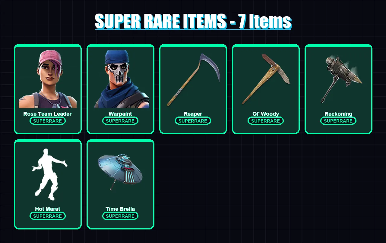 [PC/XBOX/PSN] | Galaxia | Drift | Midas | Rose Team Leader | Warpaint | 119 skin | 128 pickaxe | 134 emote | 112 glider | Lv1597