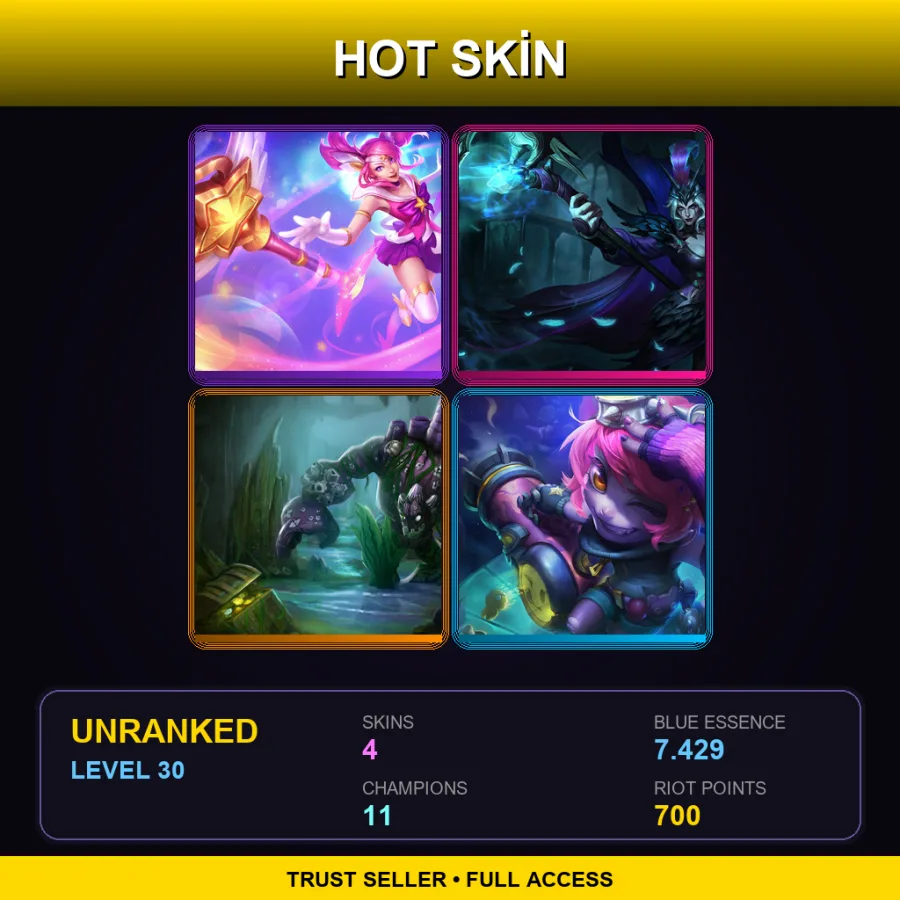 BR | Lv30 | Unranked | 4 Skin | 11 Champ