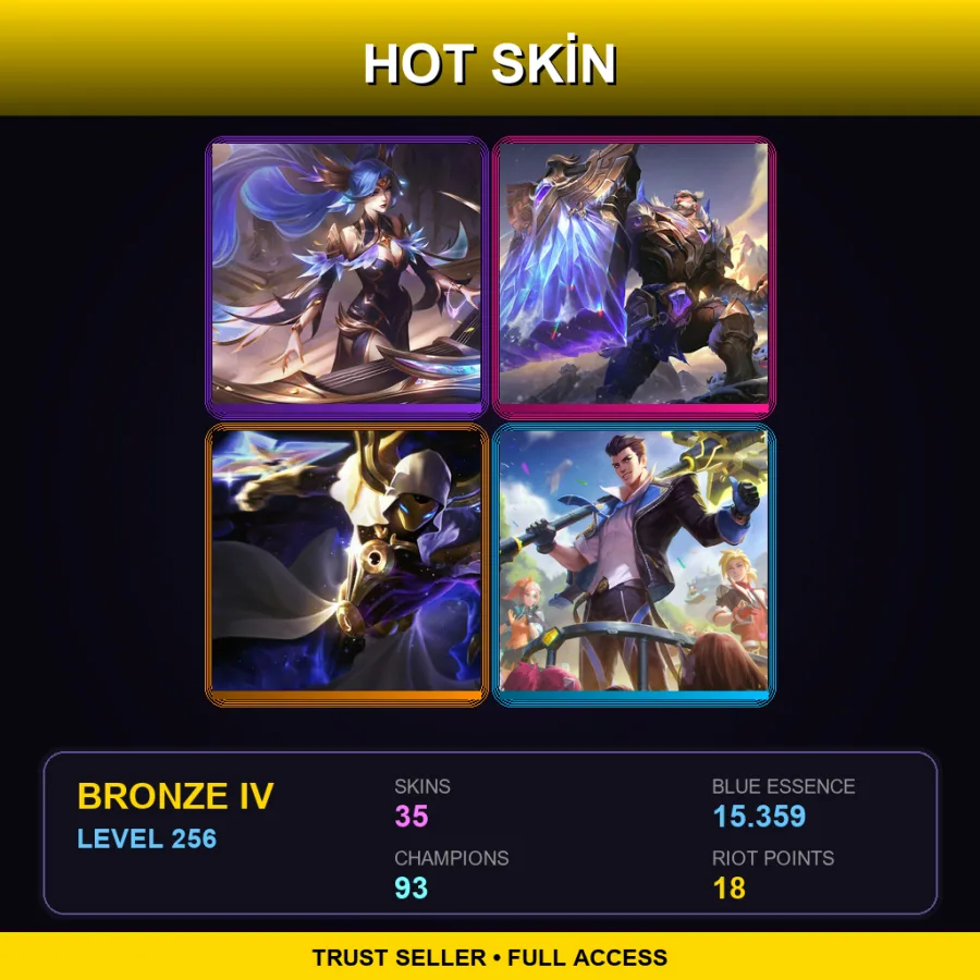 NA | Victorious Sona | Victorious Braum | Cosmic Reaver Kassadin | Battle Academia Jayce | 35 Skin | 93 Champ | Bronze IV | Lv256