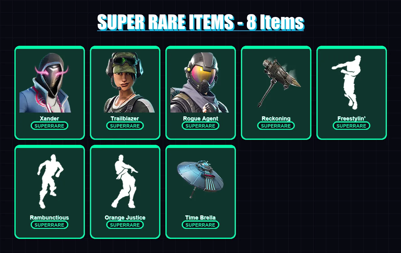 [PC/XBOX] | Xander | Trailblazer | Rogue Agent | Oblivion | Drift | 54 skin | 47 pickaxe | 47 emote | 45 glider | Lv569