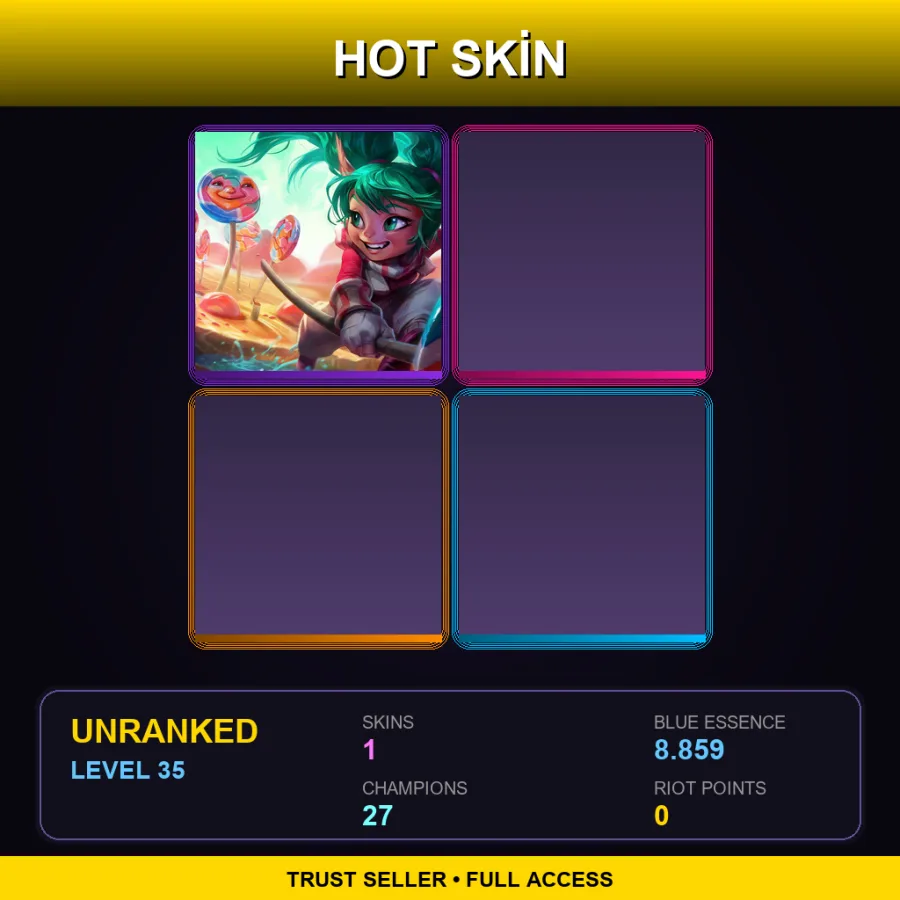 BR | Lollipoppy | 1 Skin | 27 Champ | Lv35
