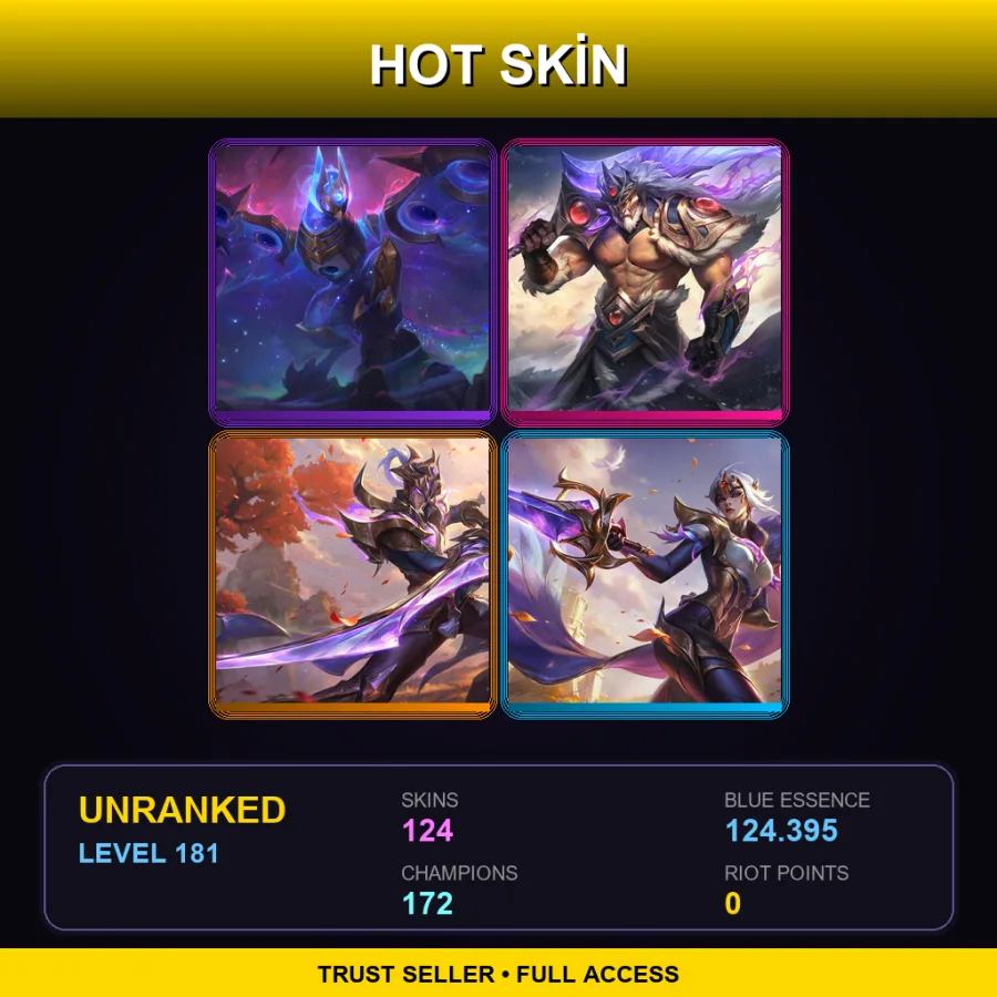VN | Lv181 | Unranked | 124 Skin | 172 Champ — Spirit Blossom Yasuo