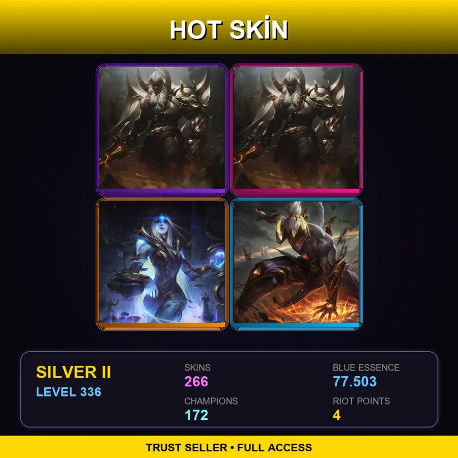 BR | Lv336 | Silver II | 266 Skin | 172 Champ