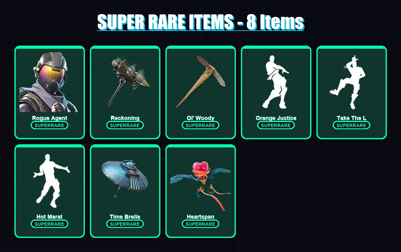 [PC/XBOX/PSN] | Rogue Agent | Drift | Dark Voyager | Love Ranger | Ragnarok | 118 skin | 138 pickaxe | 146 emote | 132 glider | Lv1898