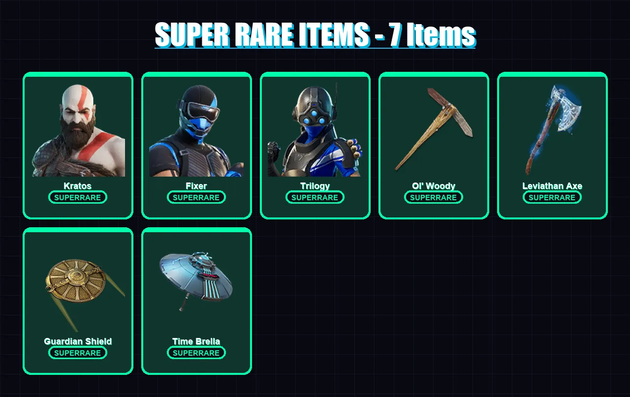 [PS4/PS5/XBOX/PC] | Kratos | Fixer | Trilogy | Sorana | Galaxia | 36 skin | 41 pickaxe | 29 emote | 32 glider | Lv525