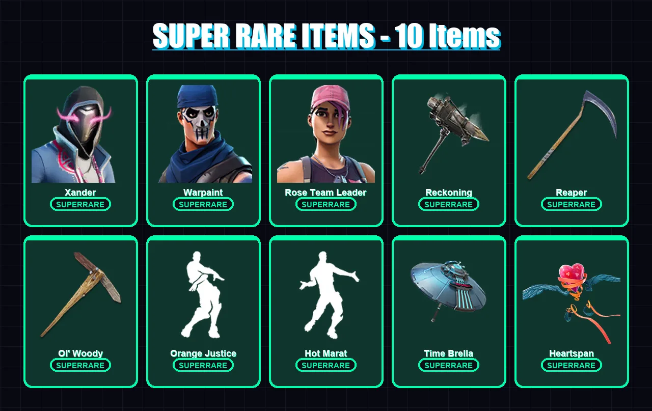 [PC/XBOX/PSN] | Xander | Warpaint | Rose Team Leader | Dire | Ragnarok | 68 skin | 70 pickaxe | 99 emote | 74 glider | Lv832