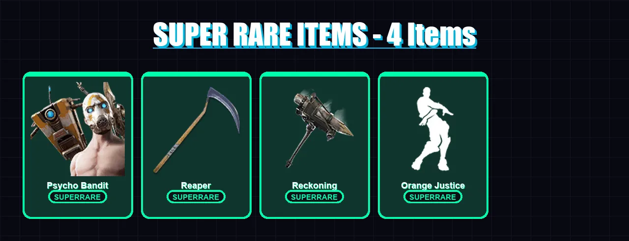 [PC/PSN] | Psycho Bandit | Musha | Blackheart | Gear Specialist Maya | A.I.M. | 160 skin | 199 pickaxe | 138 emote | 147 glider | Lv2530