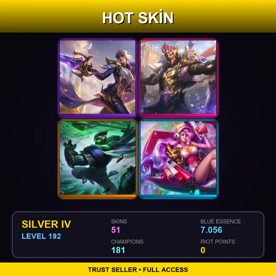 TR | Lv192 | Silver IV | 51 Skin | 181 Champ — Star Guardian Miss Fortune