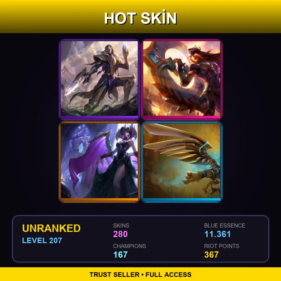 EUW | Lv207 | Unranked | 280 Skin | 167 Champ — Worldbreaker Maokai
