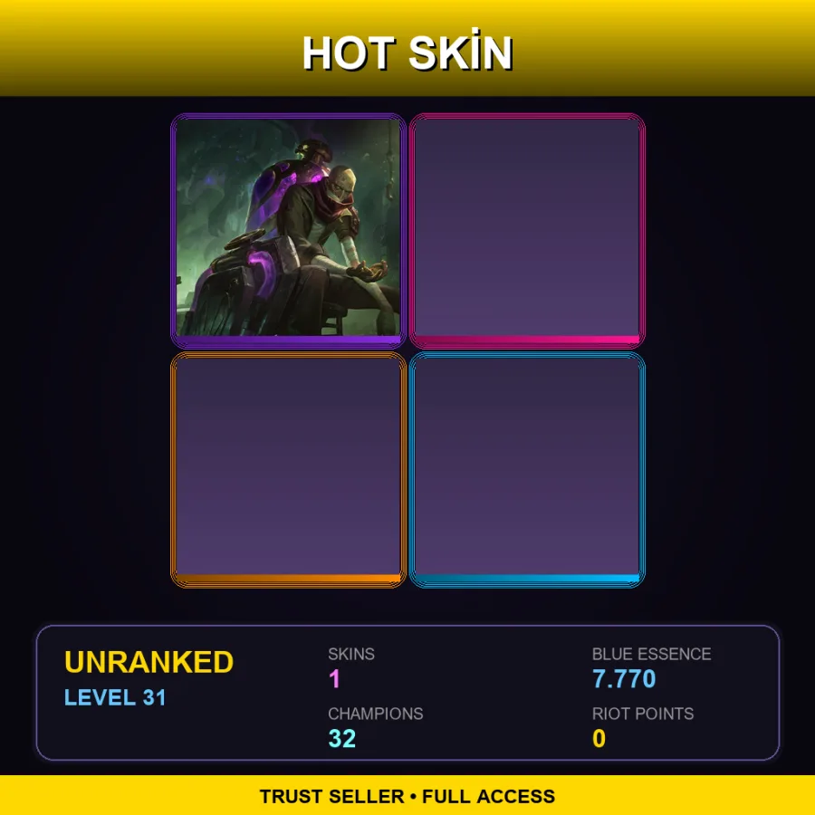 LAS | Lv31 | Unranked | 1 Skin | 32 Champ