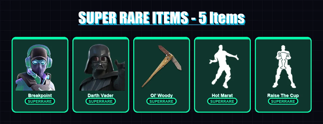 [PC/PSN] | Breakpoint | Darth Vader | Nezumi | Deadpool | Malik | 212 skin | 267 pickaxe | 203 emote | 214 glider | Lv2741