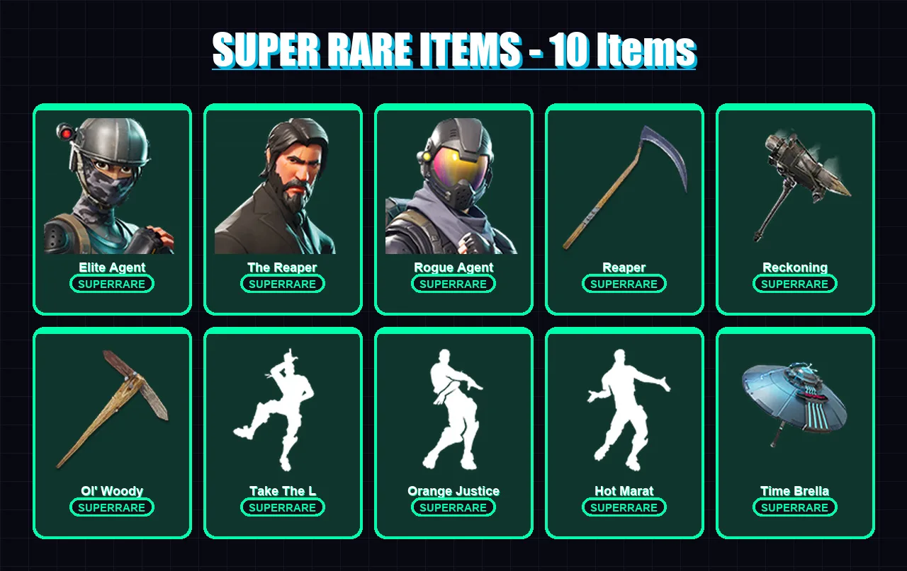 [PC/PSN] | Elite Agent | The Reaper | Rogue Agent | Rox | Ronin | 111 skin | 98 pickaxe | 93 emote | 88 glider | Lv1203 — Fortnite account