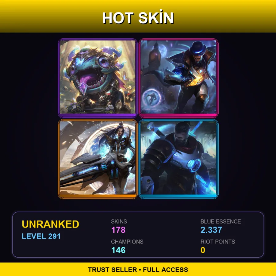 VN | Lv291 | Unranked | 178 Skin | 146 Champ — Lumberjack Sion