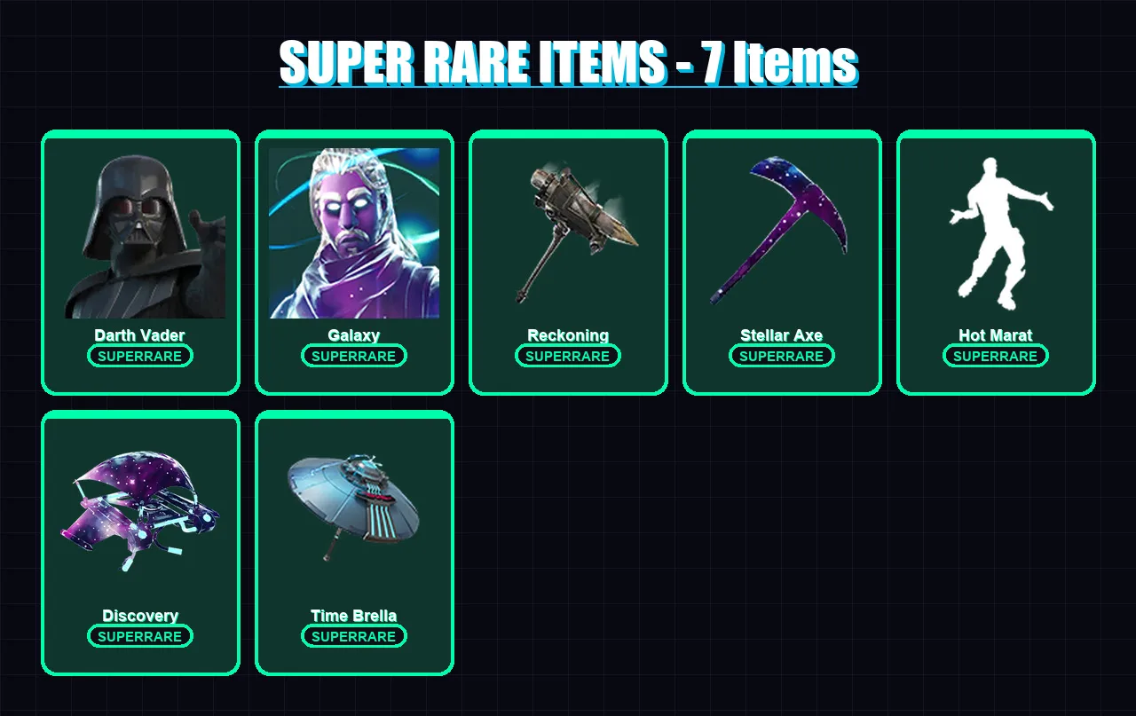 [SWITCH/XBOX/PC] | Darth Vader | Galaxy | Mandalorian | Zenith | Fusion | 133 skin | 127 pickaxe | 113 emote | 136 glider | Lv1833