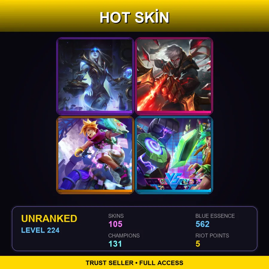 LAS | Lv224 | Unranked | 105 Skin | 131 Champ — Totemic Maokai