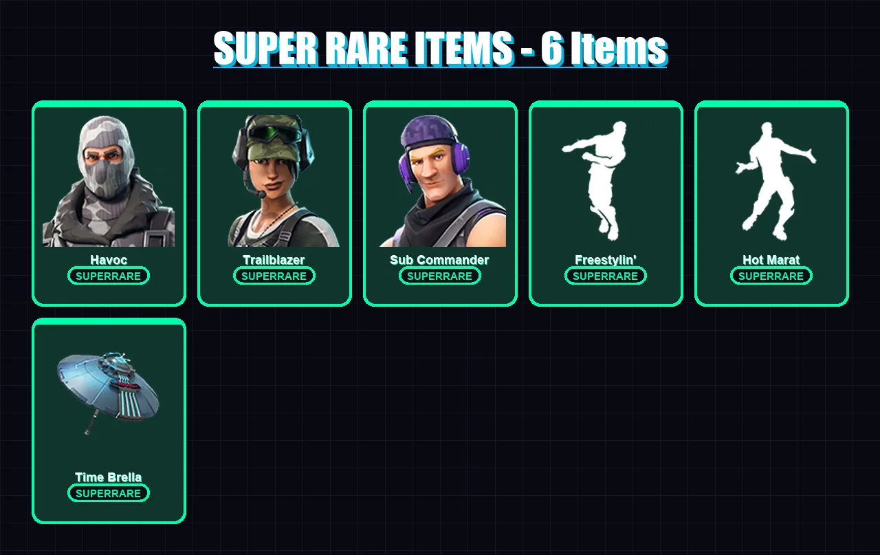 [PS4/PS5/XBOX/PC] | Havoc | Trailblazer | Sub Commander | Enforcer | Lynx | 88 skin | 152 pickaxe | 93 emote | 127 glider | Lv2027