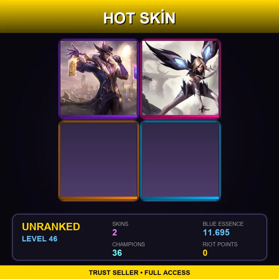 TR | Lv46 | Unranked | 2 Skin | 36 Champ