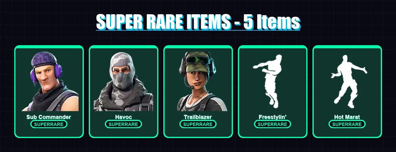 [PS4/PS5/XBOX/PC] | Sub Commander | Havoc | Trailblazer | Catalyst | Blackheart | 29 skin | 42 pickaxe | 46 emote | 55 glider | Lv921