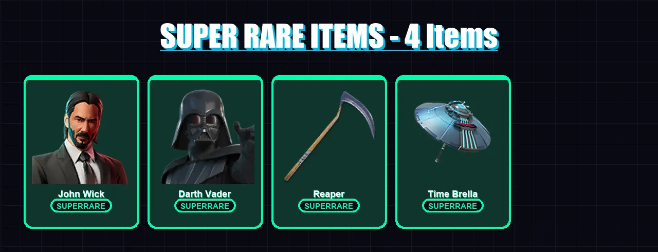[PS4/PS5/XBOX/PC] | John Wick | Darth Vader | Zeus | Wild Card | Renzo the Destroyer | 263 skin | 275 pickaxe | 247 emote | 200 glider | Lv5491