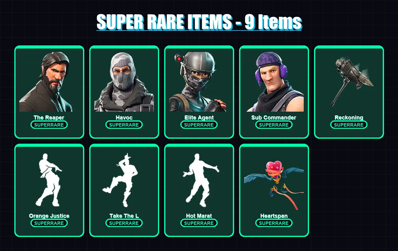 [PS4/PS5/XBOX/PC] | The Reaper | Omega | Havoc | Drift | Dire | 63 skin | 77 pickaxe | 72 emote | 69 glider | Lv1214 — Fortnite account