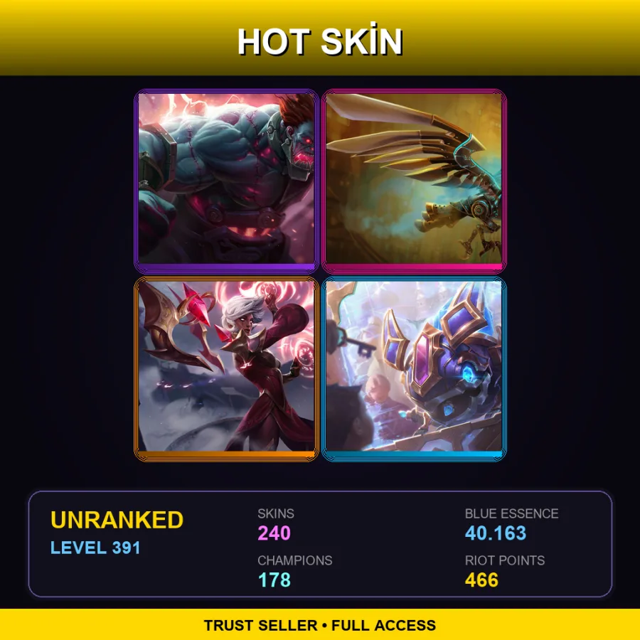 ME | Lv391 | Unranked | 240 Skin | 178 Champ — Ocean Song Ashe