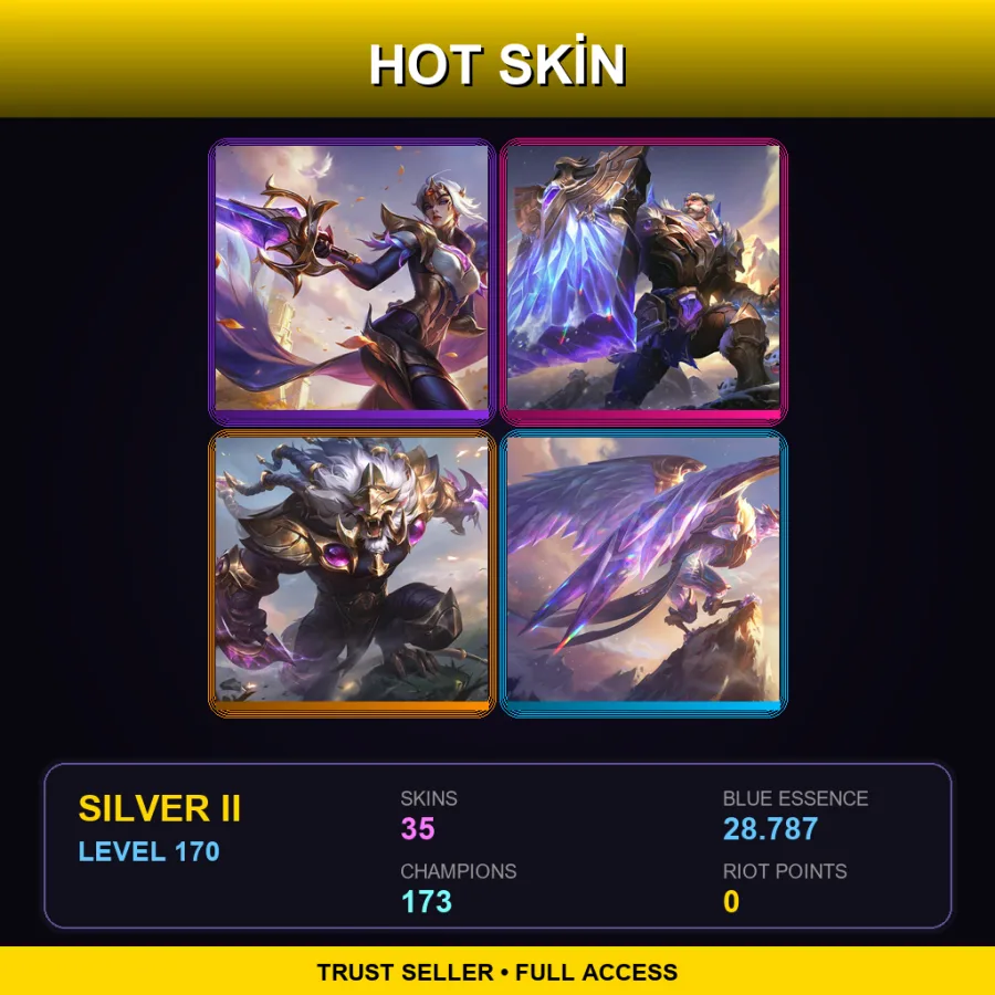 LAS | Lv170 | Silver II | 35 Skin | 173 Champ