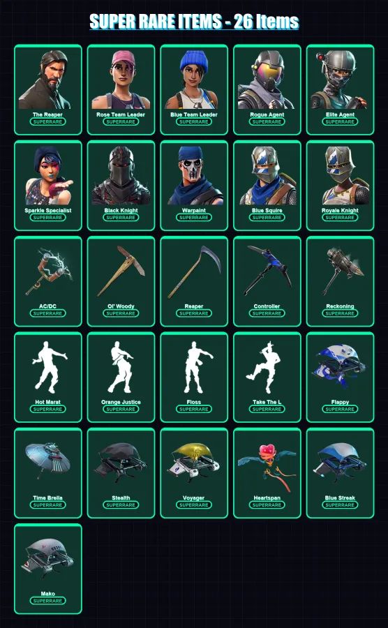 [PS4/PS5/XBOX/PC] | The Reaper | Rose Team Leader | Blue Team Leader | 137 skin | Lv1381