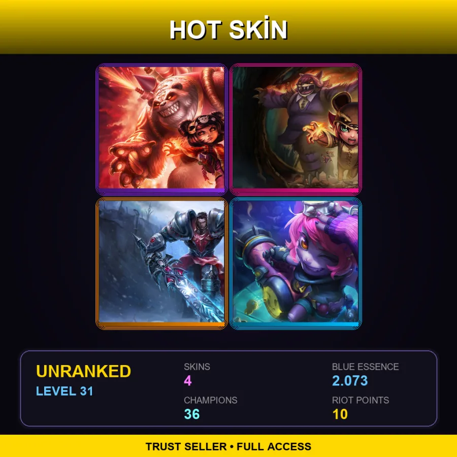 EUNE | Lv31 | Unranked | 4 Skin | 36 Champ — Reverse Annie