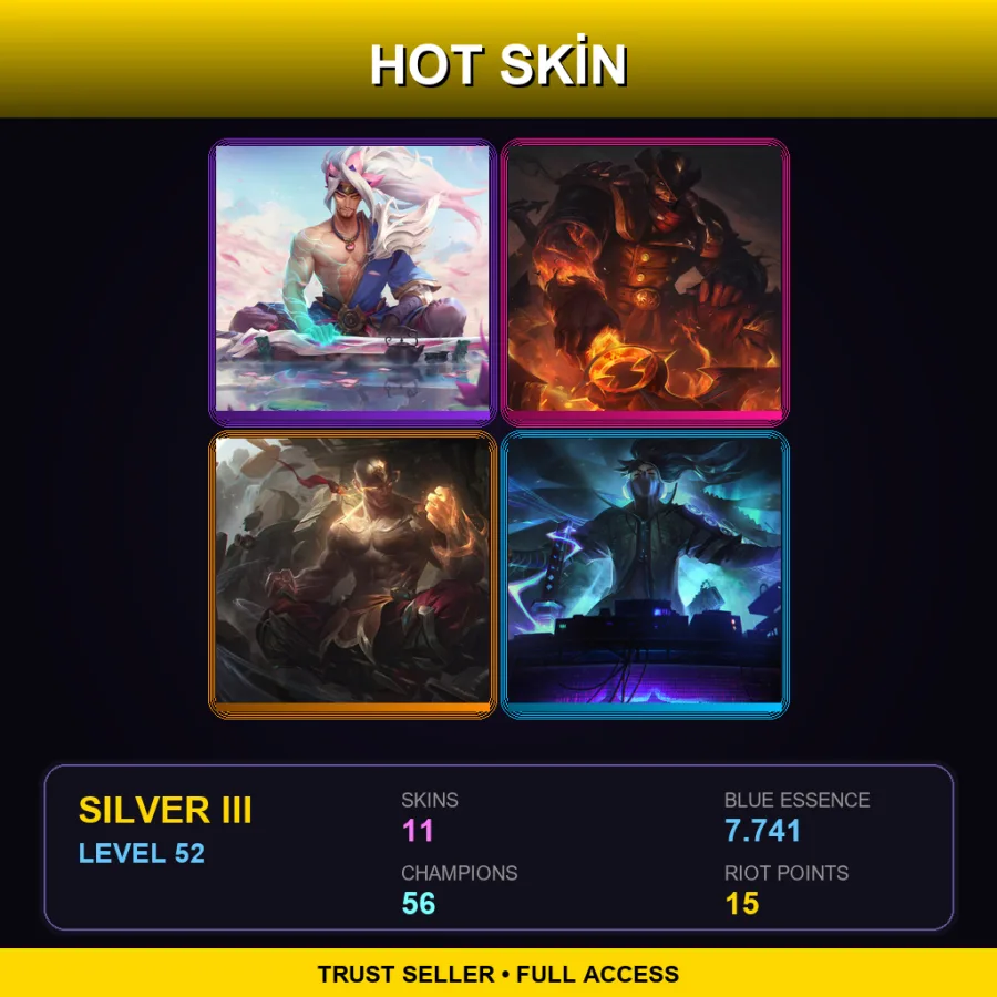 TR | Lv52 | Silver III | 11 Skin | 56 Champ