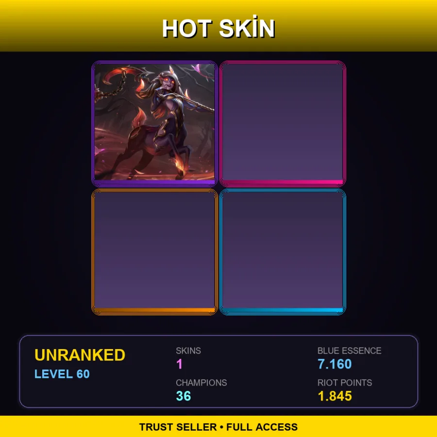 JP | Lv60 | Unranked | 1 Skin | 36 Champ
