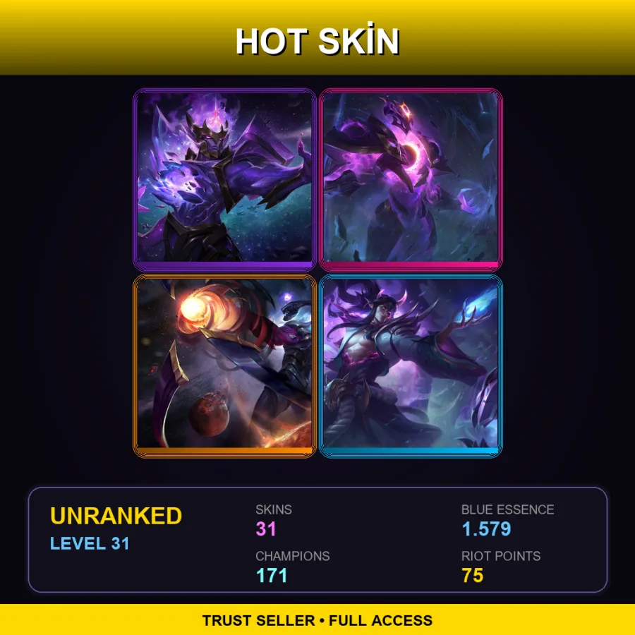 SG | Lv31 | Unranked | 31 Skin | 171 Champ — Firecracker Sett
