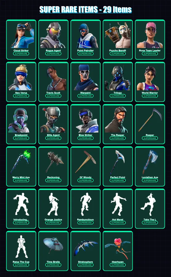 [PC/XBOX] | Cloud Striker | Rogue Agent | Point Patroller | 235 skin | Lv1914