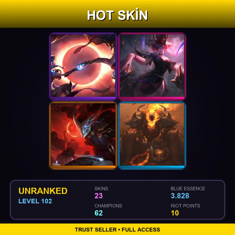 LAS | Lv102 | Unranked | 23 Skin | 62 Champ — Odyssey Kayn