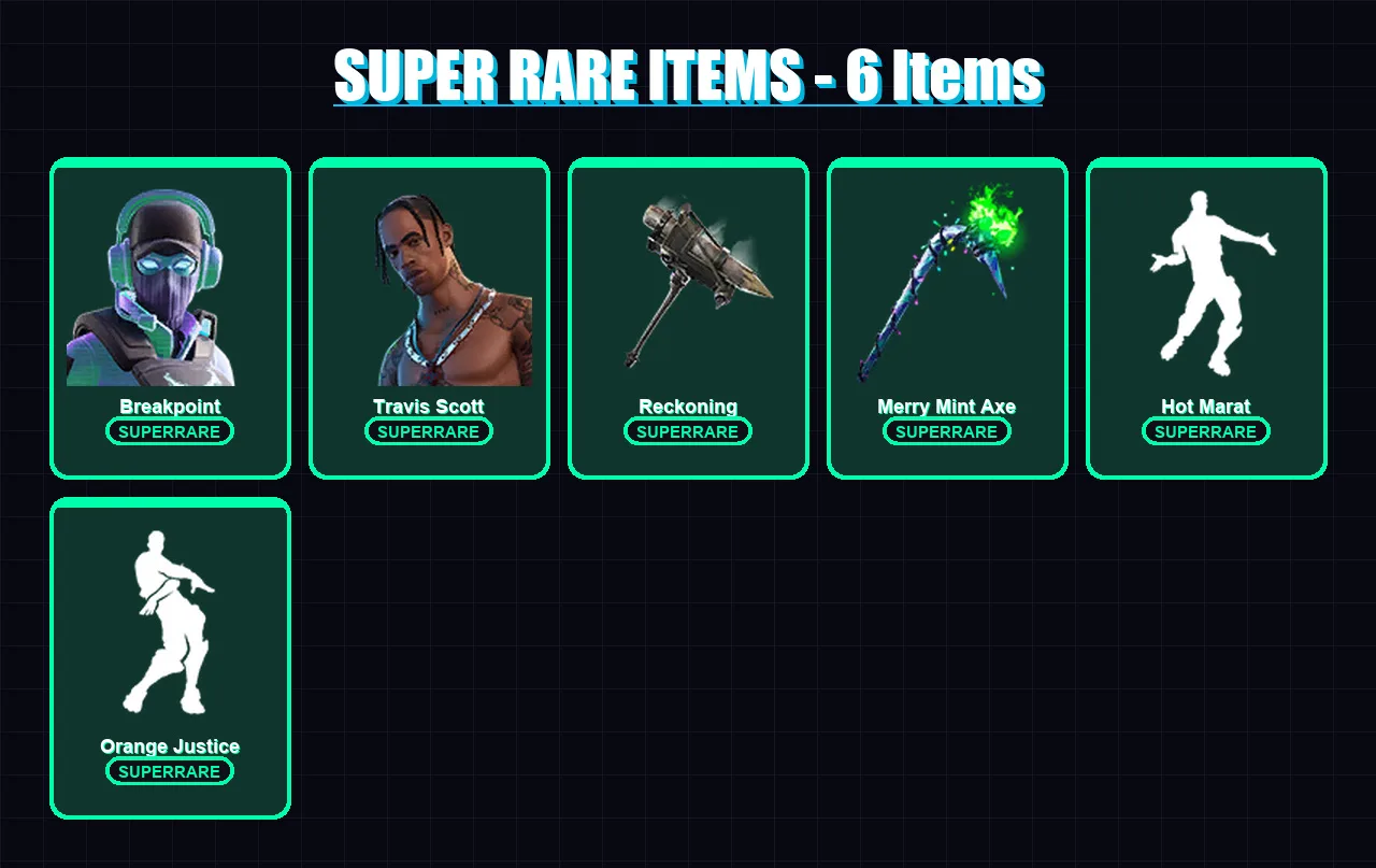 [PC/XBOX/PSN] | Breakpoint | Travis Scott | Calamity | Frozen Raven | The Scientist | 112 skin | 83 pickaxe | 104 emote | 80 glider | Lv1569