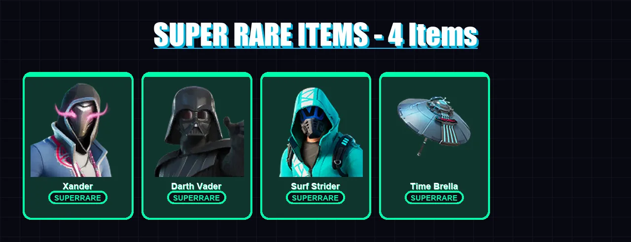 [PC/XBOX/PSN] | Xander | Darth Vader | Surf Strider | Malik | Nezumi | 154 skin | 185 pickaxe | 148 emote | 143 glider | Lv2218 — Fortnite account