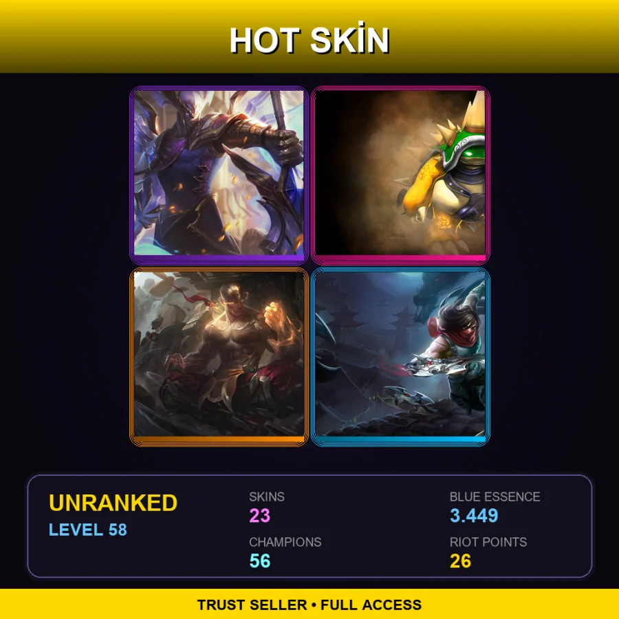 BR | Lv58 | Unranked | 23 Skin | 56 Champ