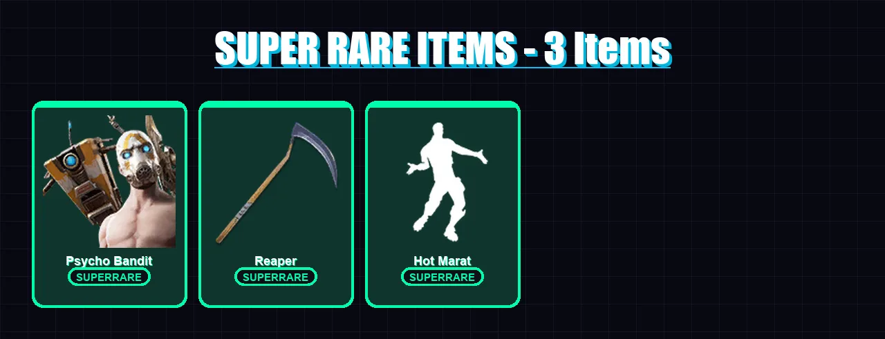 [PS4/PS5/XBOX/PC] | Psycho Bandit | Midas | Sentinel | Eternal Knight | Catalyst | 112 skin | 132 pickaxe | 112 emote | 106 glider | Lv1823