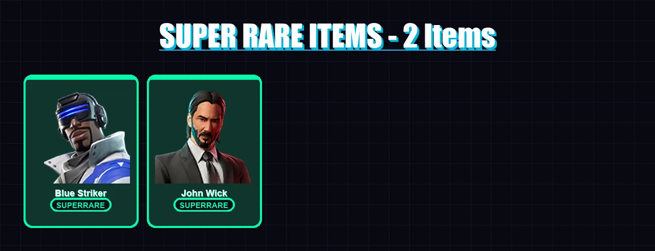 [PS4/PS5/PC] | Blue Striker | John Wick | Drift | Deadeye | Hunter | 105 skin | 70 pickaxe | 74 emote | 36 glider | Lv510