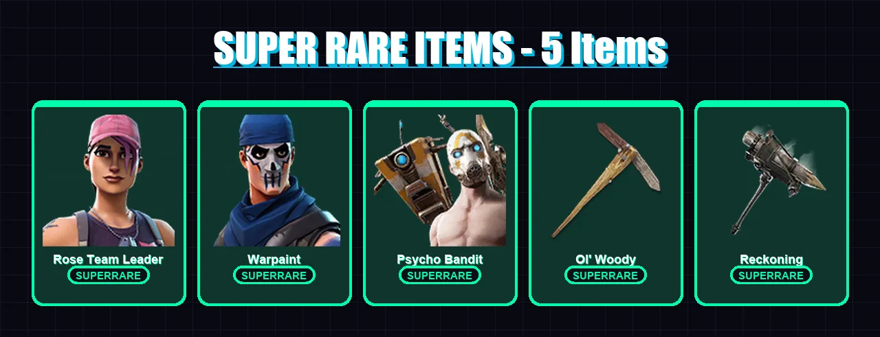 [PC/XBOX/PSN] | Rose Team Leader | Warpaint | Psycho Bandit | Sorana | Gear Specialist Maya | 29 skin | 33 pickaxe | 21 emote | 27 glider | Lv332