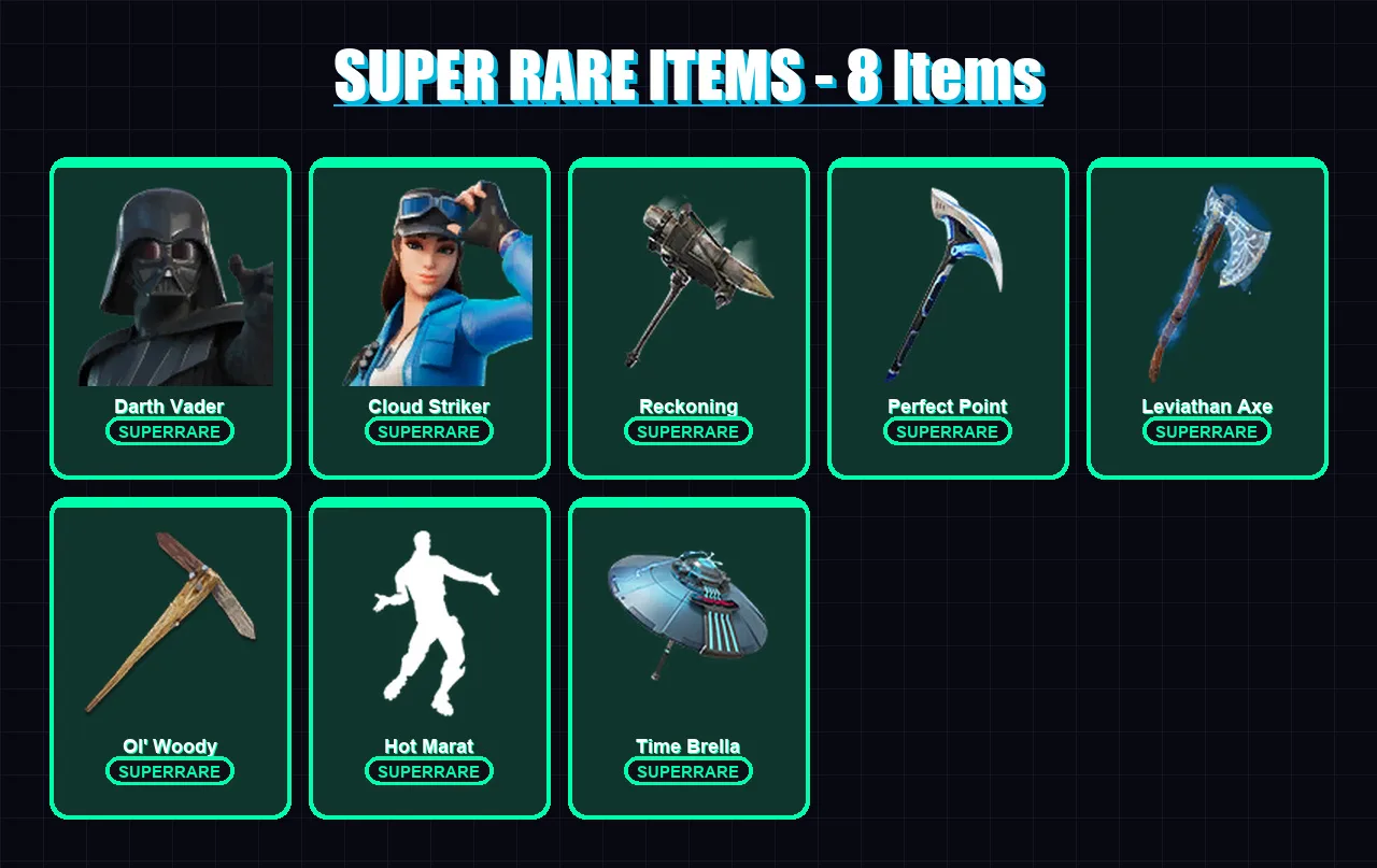 [PC/XBOX/PSN] | Stadium Hero '92 | Polo Prodigy | Darth Vader | Cloud Striker | Valeria | 220 skin | 246 pickaxe | 154 emote | 176 glider | Lv3971
