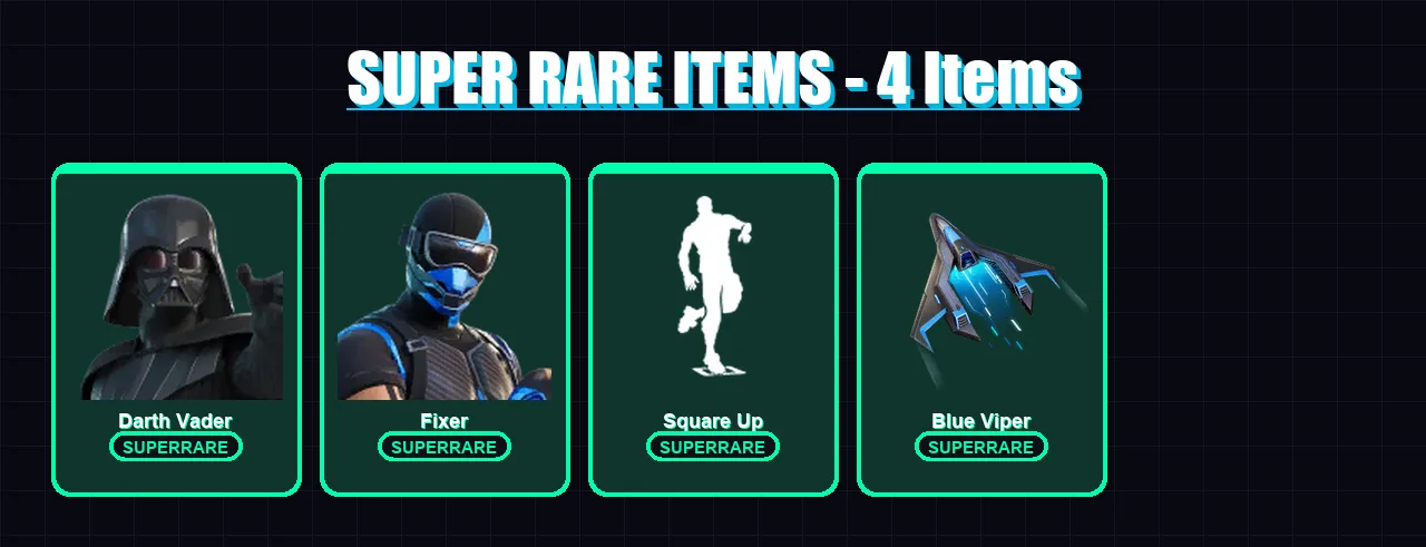 [PC/XBOX] | Darth Vader | Fixer | Malik | Era | Nezumi | 27 skin | 47 pickaxe | 36 emote | 46 glider | Lv802
