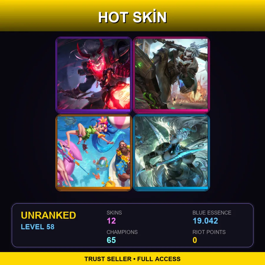 VN | Lv58 | Unranked | 12 Skin | 65 Champ — Dawnbringer Vex