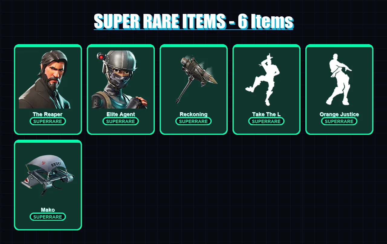 [PC/XBOX/PSN] | The Reaper | Elite Agent | Ravage | Zenith | Dark Voyager | 49 skin | 29 pickaxe | 46 emote | 34 glider | Lv553 — Fortnite account