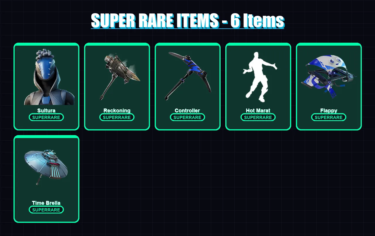 [PC/XBOX/PSN] | Sultura | Catalyst | Calamity | Torin | Ronin | 126 skin | 123 pickaxe | 124 emote | 115 glider | Lv1749